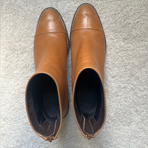 Cole Hann Zerogrand Cognac Leather Ankle Boot, size 8 - Picture 4 of 8